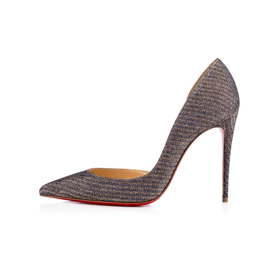 Escarpins Iriza Glitter Chain Specchio, talons de 10 cm, de chez Christian Louboutin