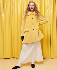Manteau en fausse fourrure à col claudine Shrimps
