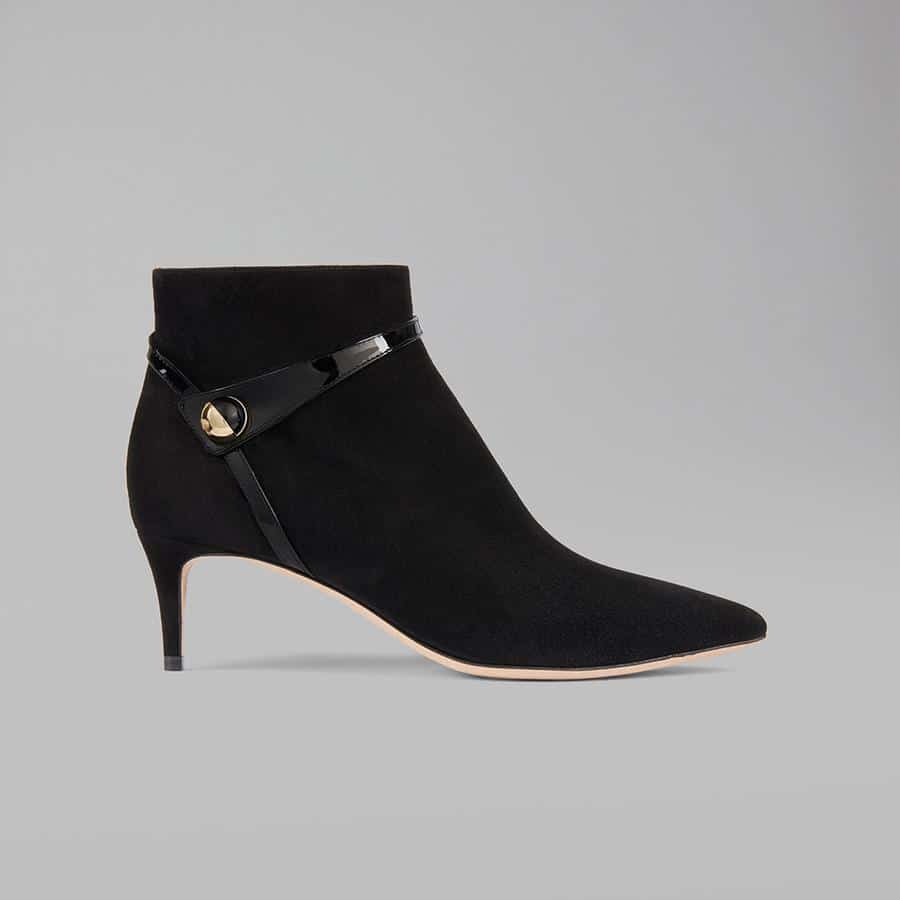 Les chaussures de la rentrée 2018 - Giorgio Armani KITTEN HEELS - Bottines en cuir de chèvre, Giorgio Armani