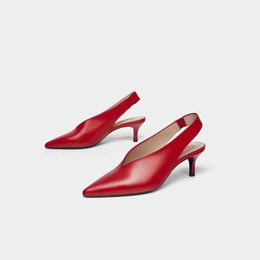 Les chaussures de la rentrée 2018 - Uterqüe Escarpins slingback, Uterqüe