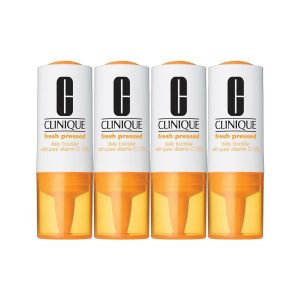 Les soins à adopter pour rattraper les excès de fin d’année - CliniqueFresh Pressed Booster quotidien Vitamine C pure 10 %,